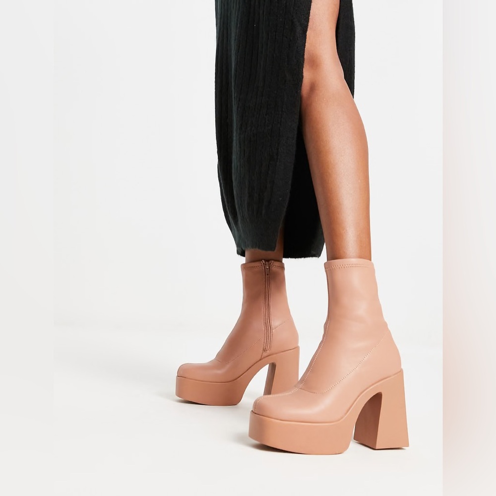 Aldo | Grandstep Nude Beige Platform Boots